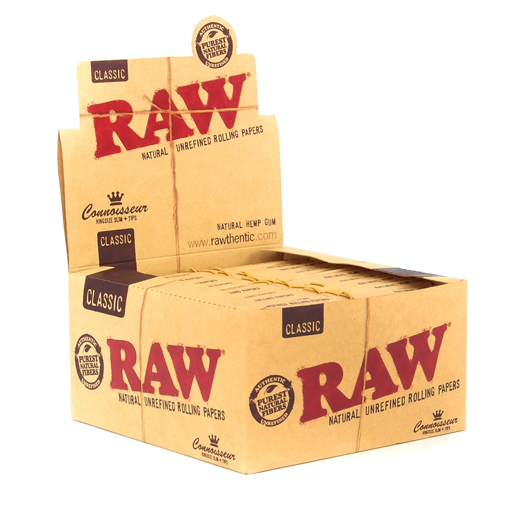 Raw Classic Connoisseur 1  1/4 Papers + Tips (24pcs)