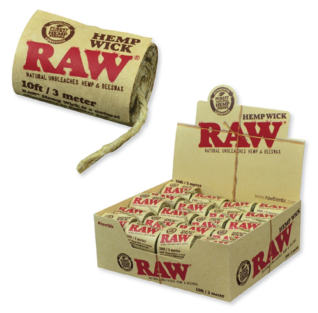 RAW HEMP WICK 10ft/ 3M (40pcs)