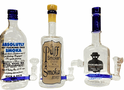 10" LIQUOR STYLE GLASS WATER PIPE