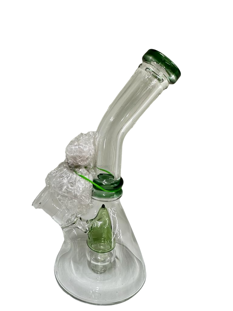 TRIANGLE PERC BENT NECK 7.5" WATER PIPE (1pc)