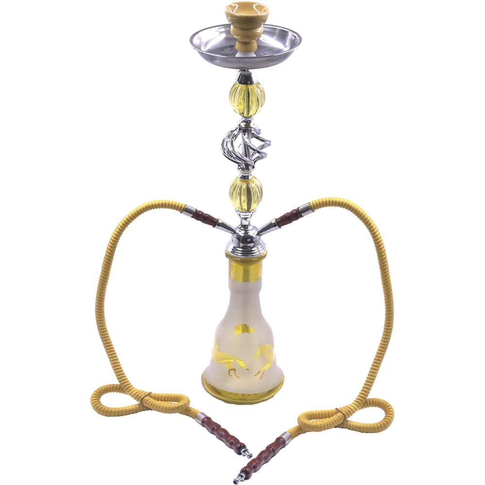 19" PATTERN DOUBLE HOSE HOOKAH (HK133) (1pc)