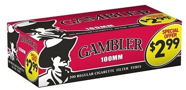 GAMBLER TUBES 100s PRE-PRICED 200ct- SLEEVE (5pcs)