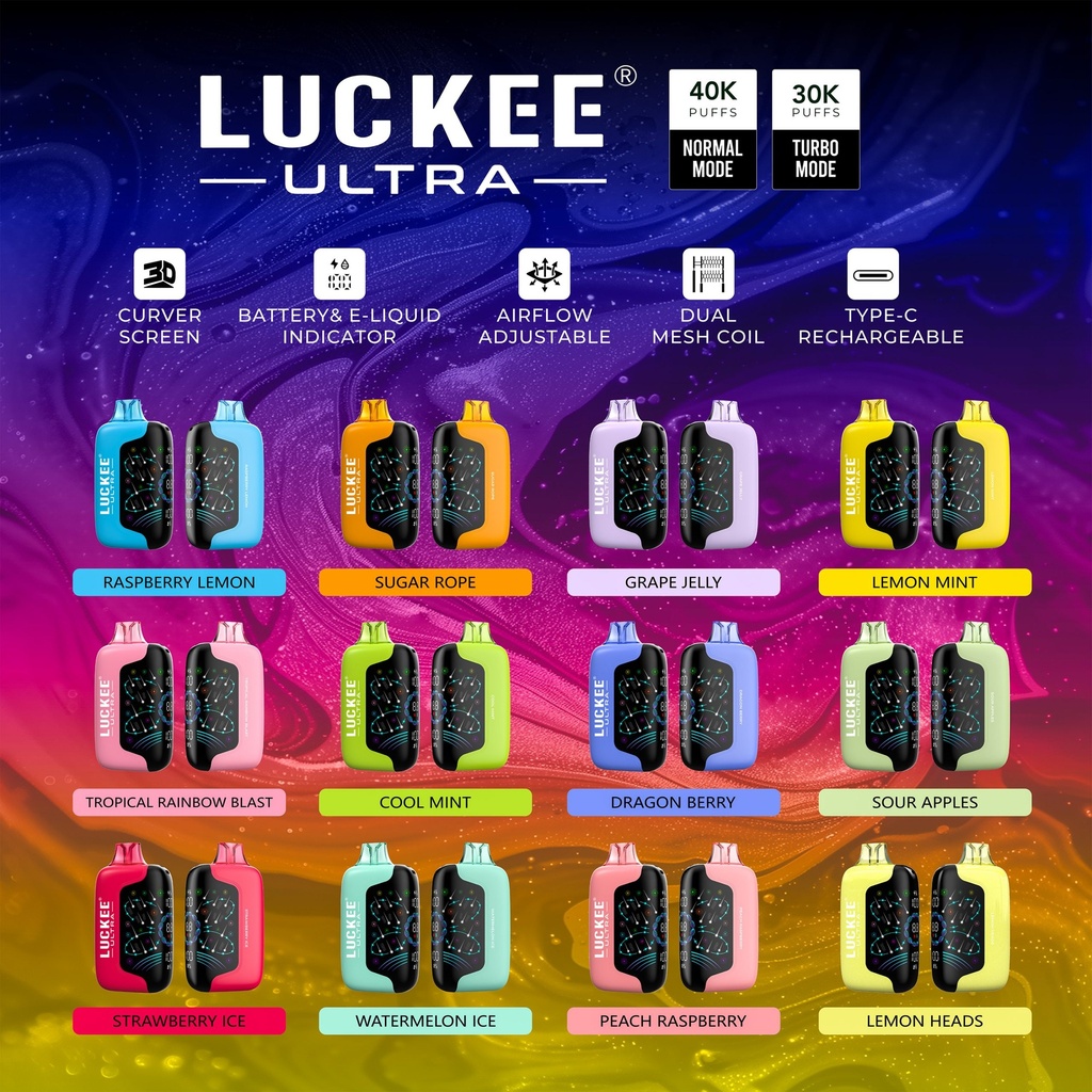 LUCKEE ULTRA 40K PUFFS DISPOSABLE (5pcs)