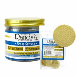 RANDY'S BRASS PIPE SCREENS - .625 " (5/8") (1000pcs)
