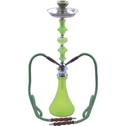 19" FROSTED DOUBLE HOSE HOOKAH (HK135) (1pc)