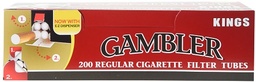 GAMBLER TUBES KING SIZE 200ct- SLEEVE (5pcs)