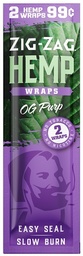 ZIG ZAG HEMP WRAPS 2/99¢ (25pcs)