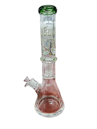 HEAVY BASE 15" DOUBLE PERC BEAKER WATER PIPE (1pc)